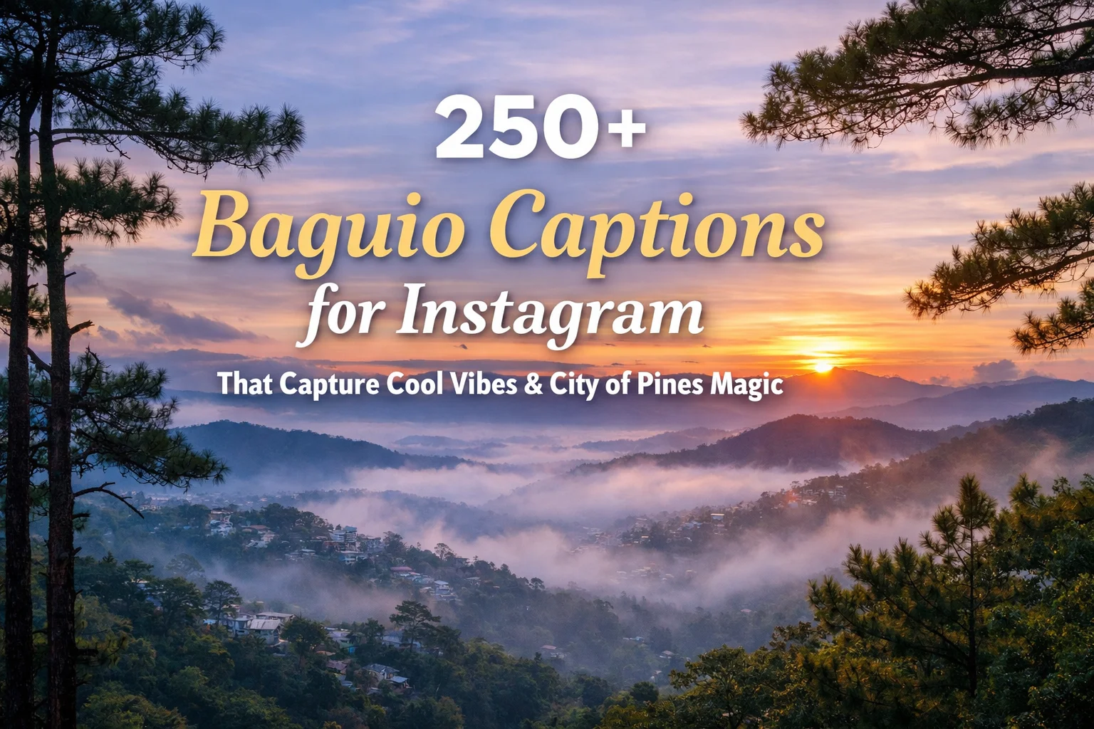 250+ Baguio Captions for Instagram That Capture Cool Vibes & City of Pines Magic