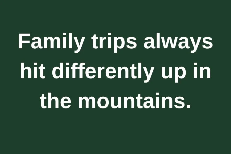 Baguio Captions with Family