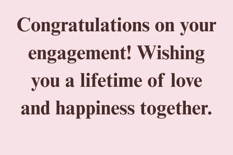 Engagement Card Wishes