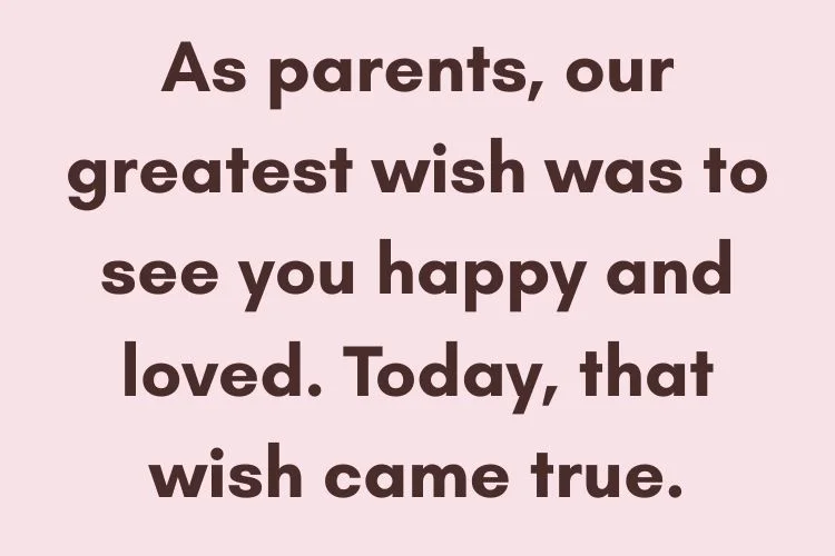 Engagement Wishes from Parents