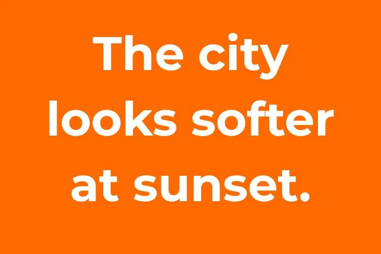 City & Location-Based Sunset Captions