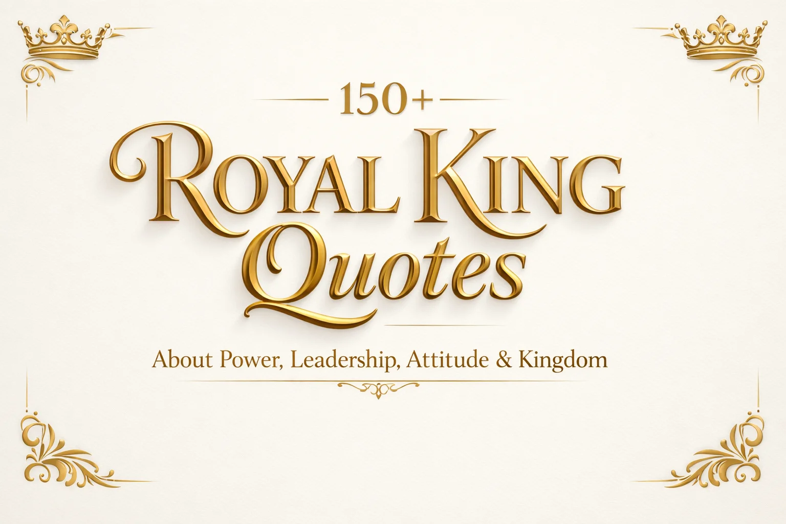 150+ Royal King Quotes About Power, Leadership, Attitude & Kingdom