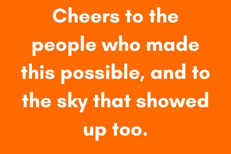 Sunset Captions for Special Occasions