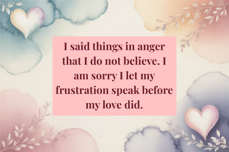 Apology Messages After an Argument or Fight