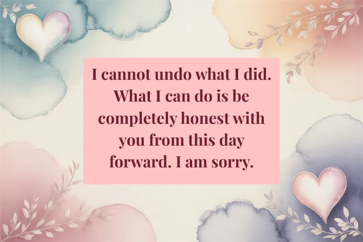 Apology Messages After Breaking Trust or Lying