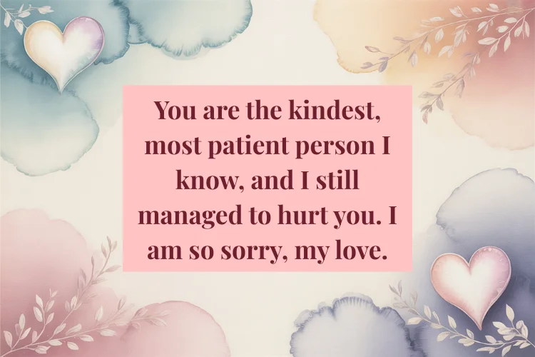 Apology Messages for Her (Girlfriend/Wife)