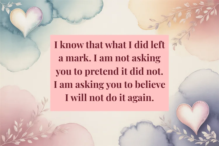 Apology Messages for Hurting Your Partner