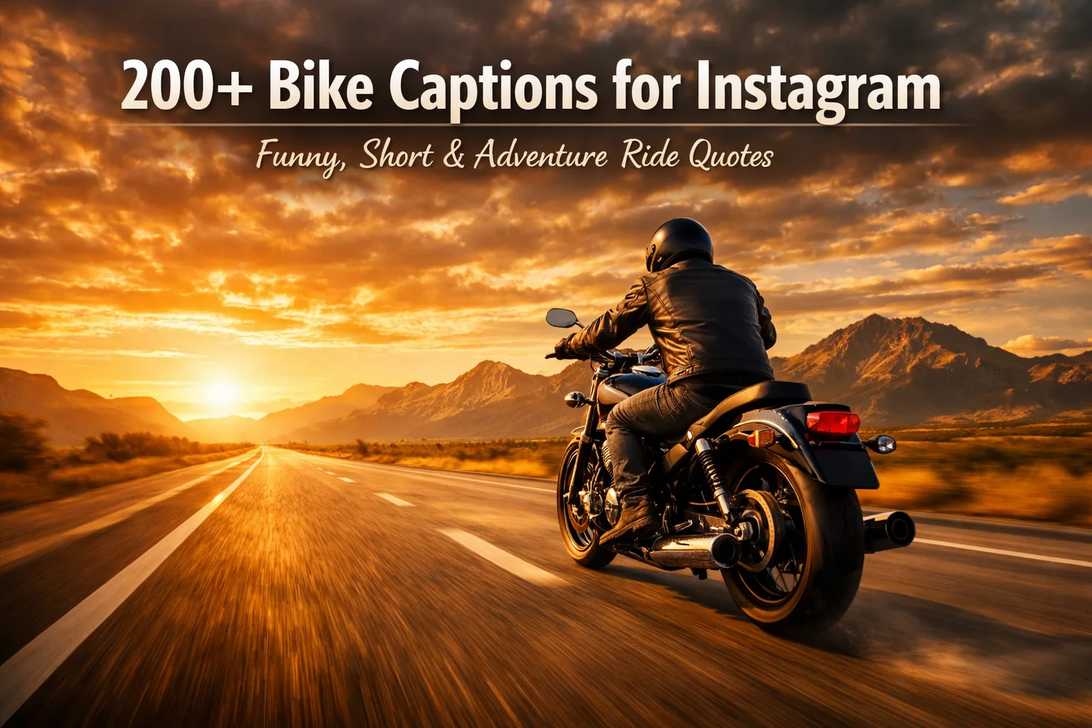 200+ Bike Captions for Instagram: Best Biking Quotes, Funny & Adventure Ride Captions