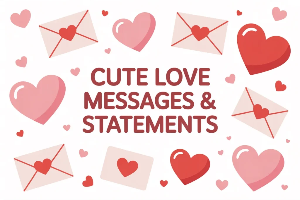 Cute Love Messages and Statements