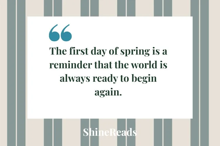 First Day of Spring Quotes