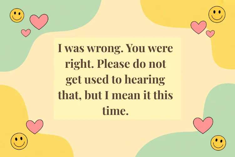Funny Apology Messages to Lighten the Mood