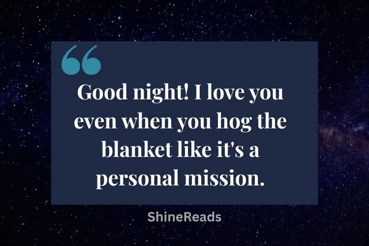 Funny Good Night Messages for Couples