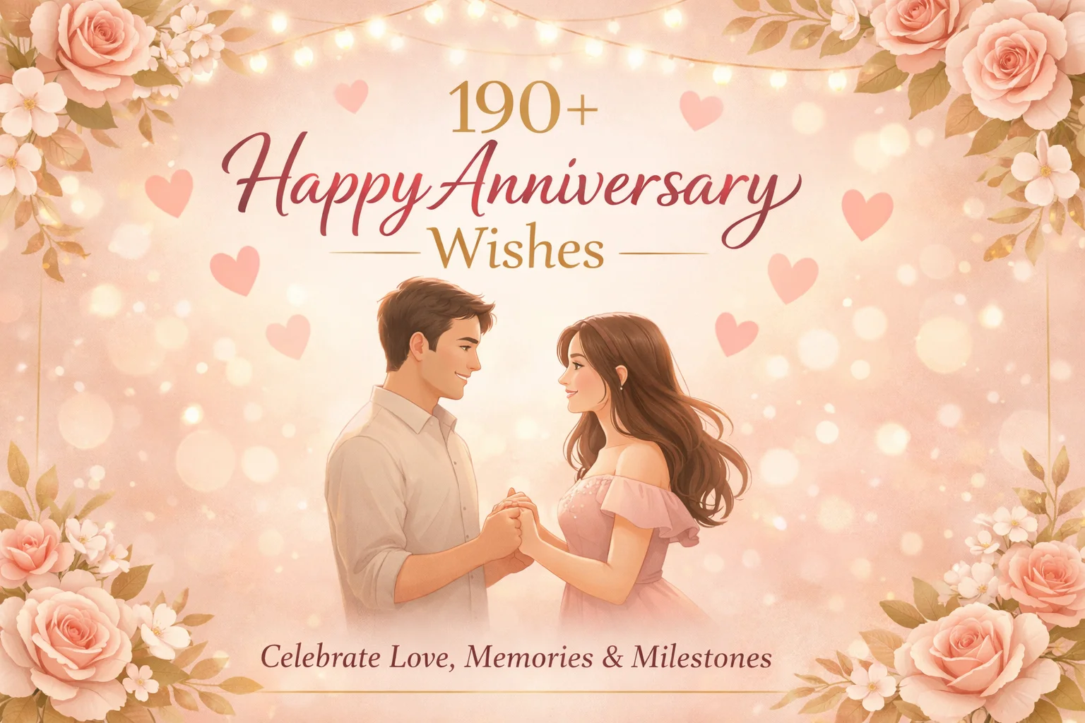 190+ Happy Anniversary Wishes for Couples, Husband, Wife & Friends