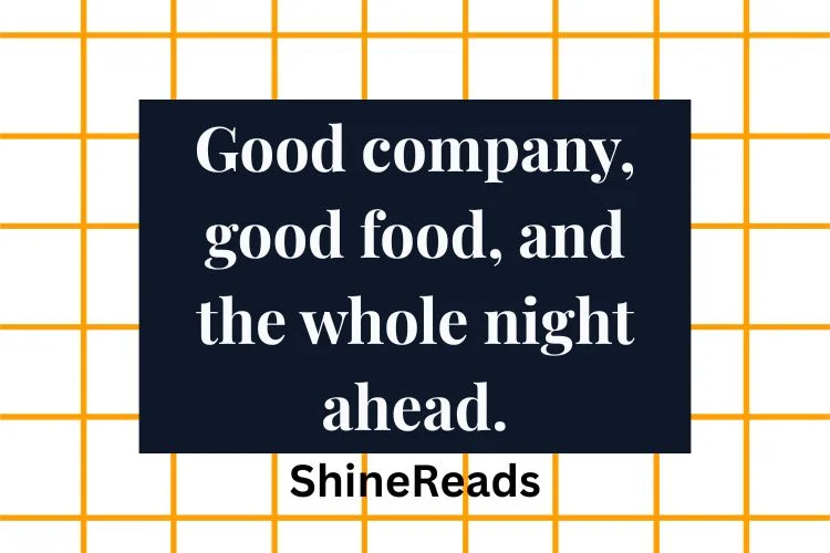 Romantic Late Night Dinner Captions