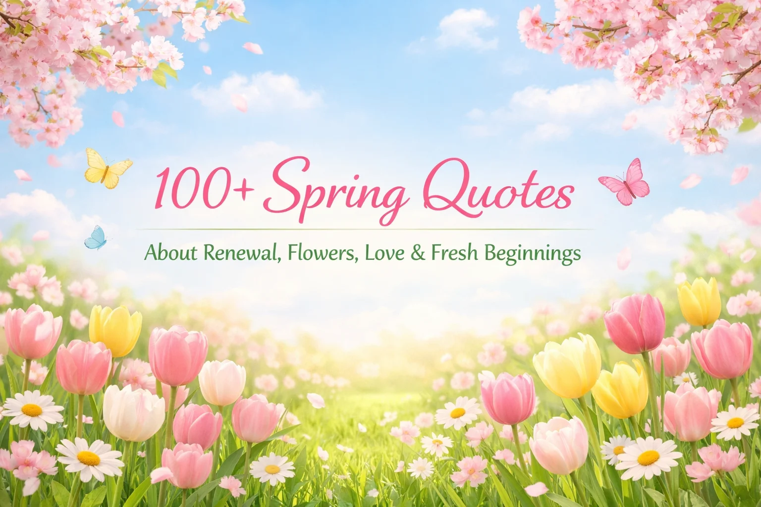 100+ Spring Quotes About Renewal, Flowers, Love & Fresh Beginnings