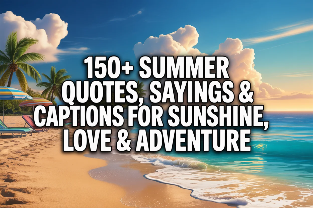 150+ Summer Quotes, Sayings & Captions for Sunshine, Love & Adventure