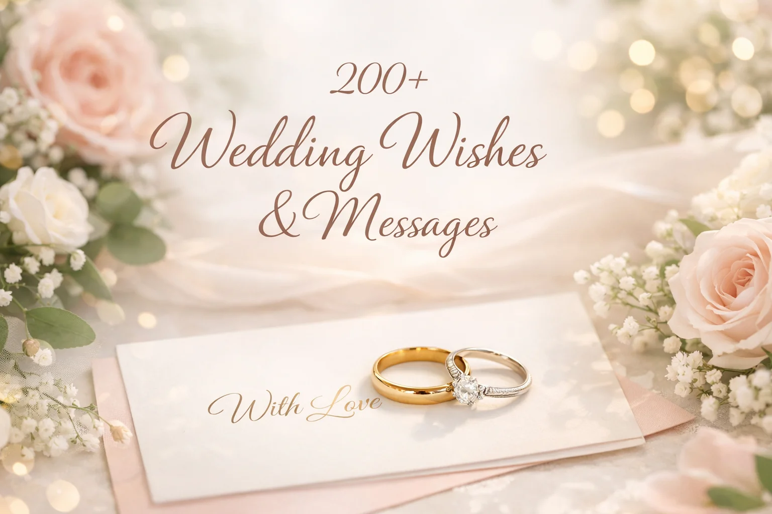 200+ Wedding Wishes and Messages (What to Write in a Wedding Card)