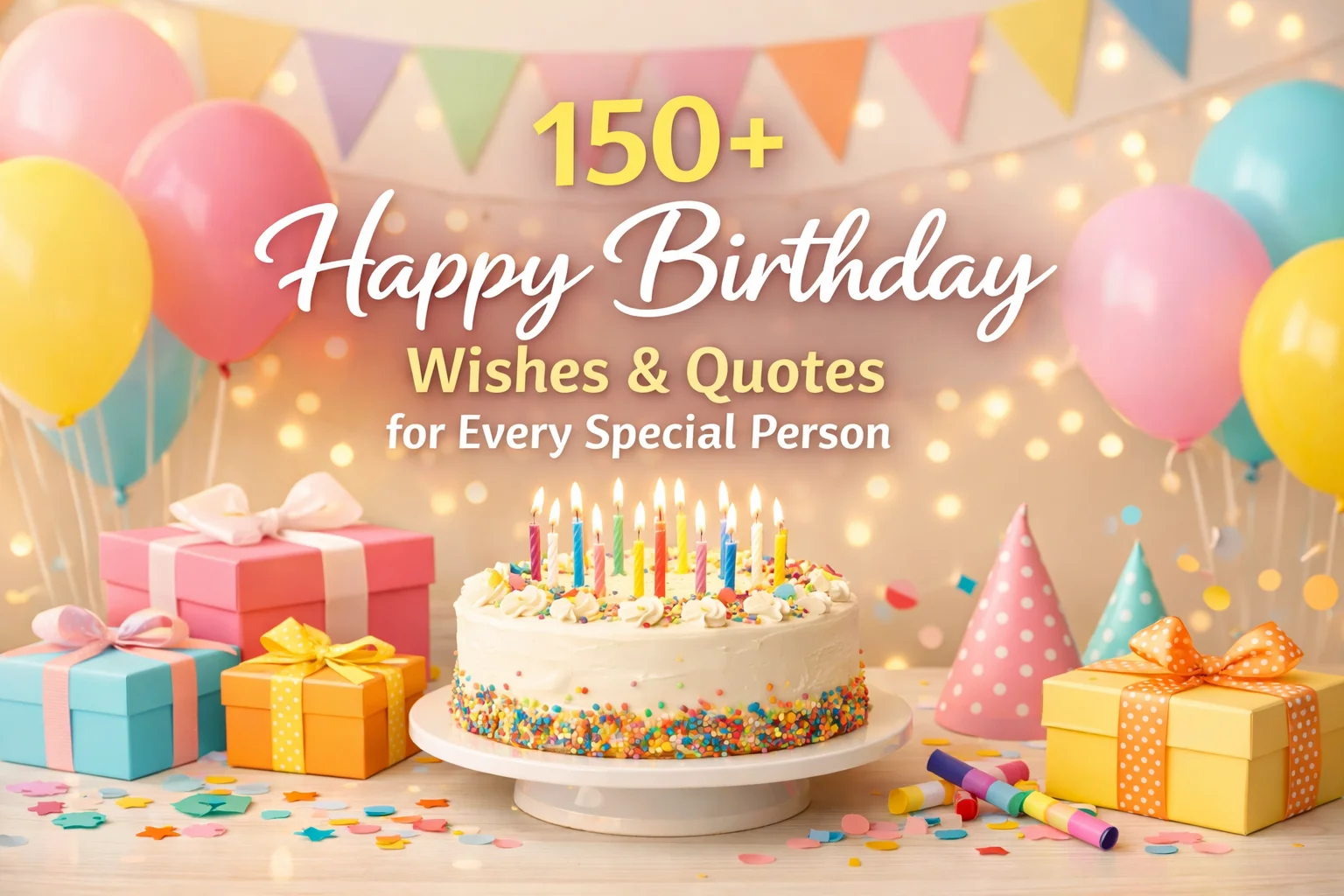150+ Happy Birthday Wishes & Quotes for Every Special Person