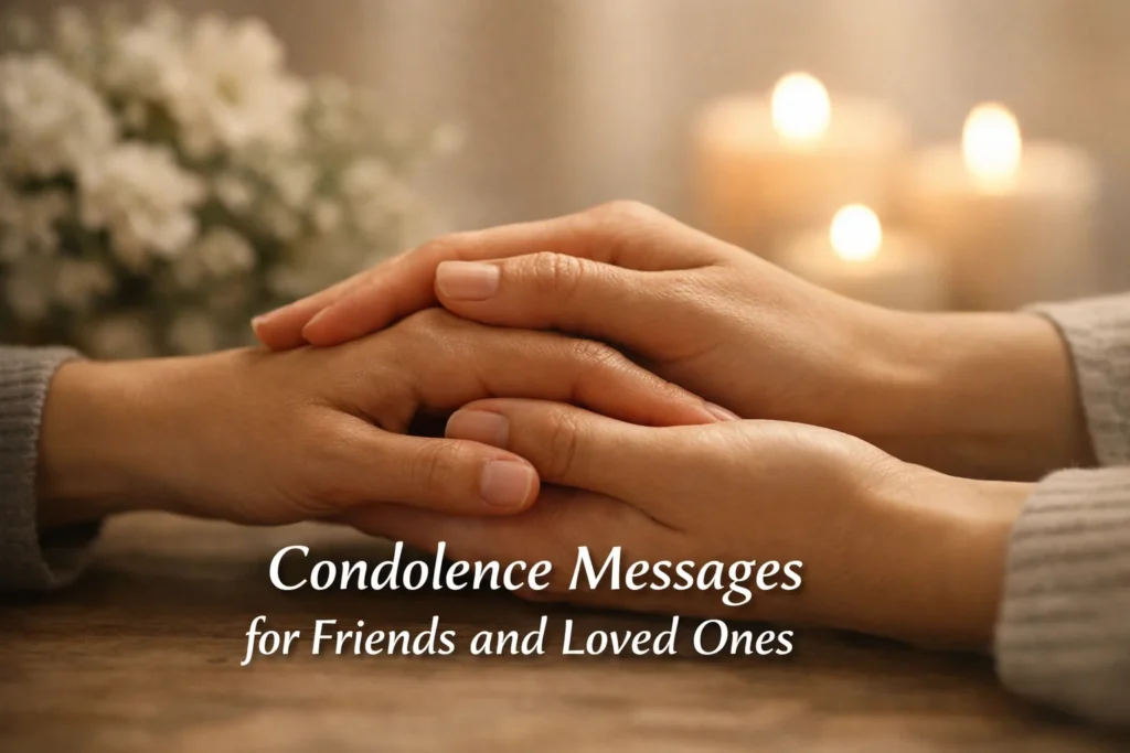 Condolence Messages for Friends and Loved Ones