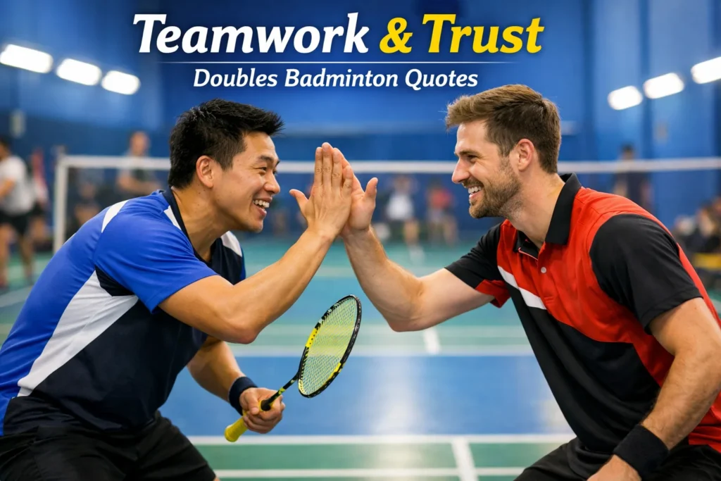 Doubles Badminton Quotes About Teamwork & Trust