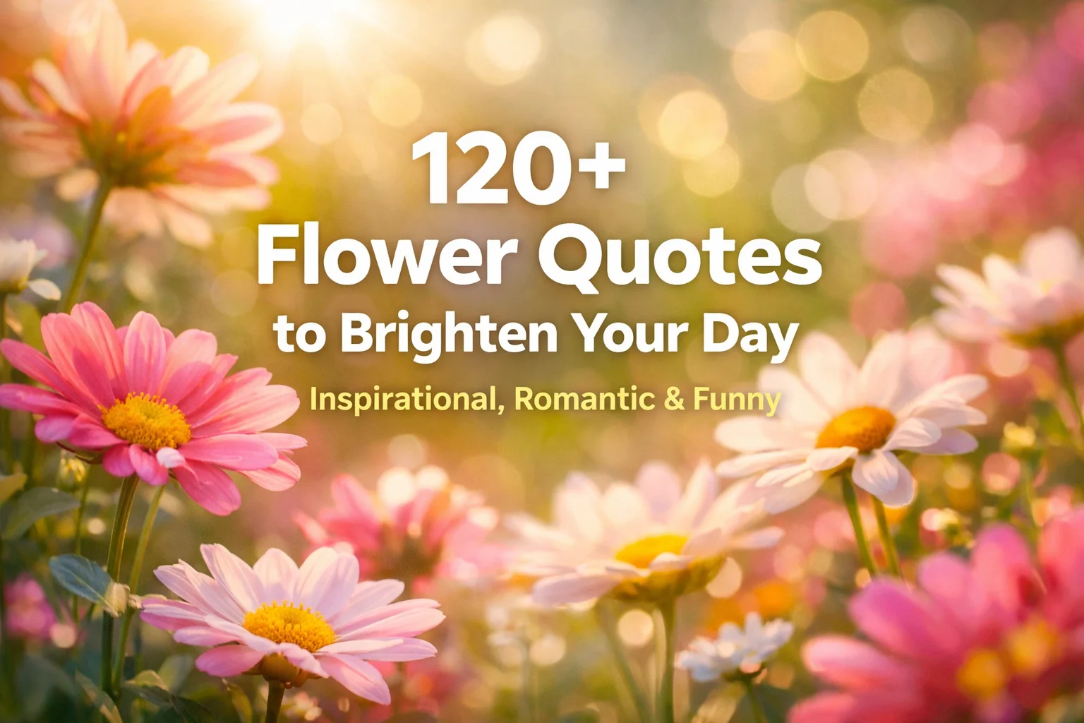 120+ Flower Quotes to Brighten Your Day (Inspirational, Romantic & Funny)