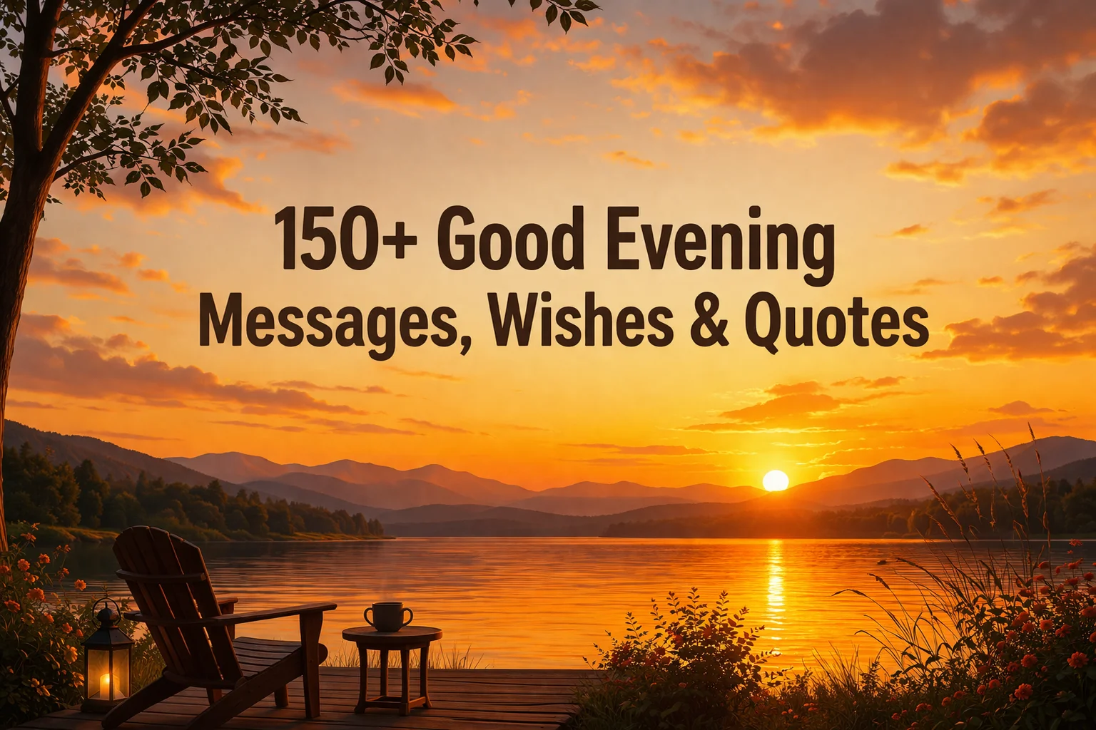 150+ Good Evening Messages, Wishes & Quotes for Friends, Love & Family