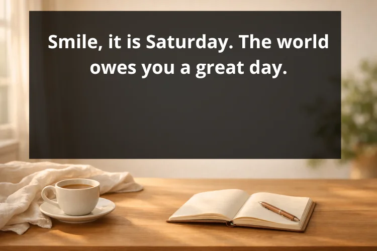 Happy Saturday Quotes to Start the Weekend Right