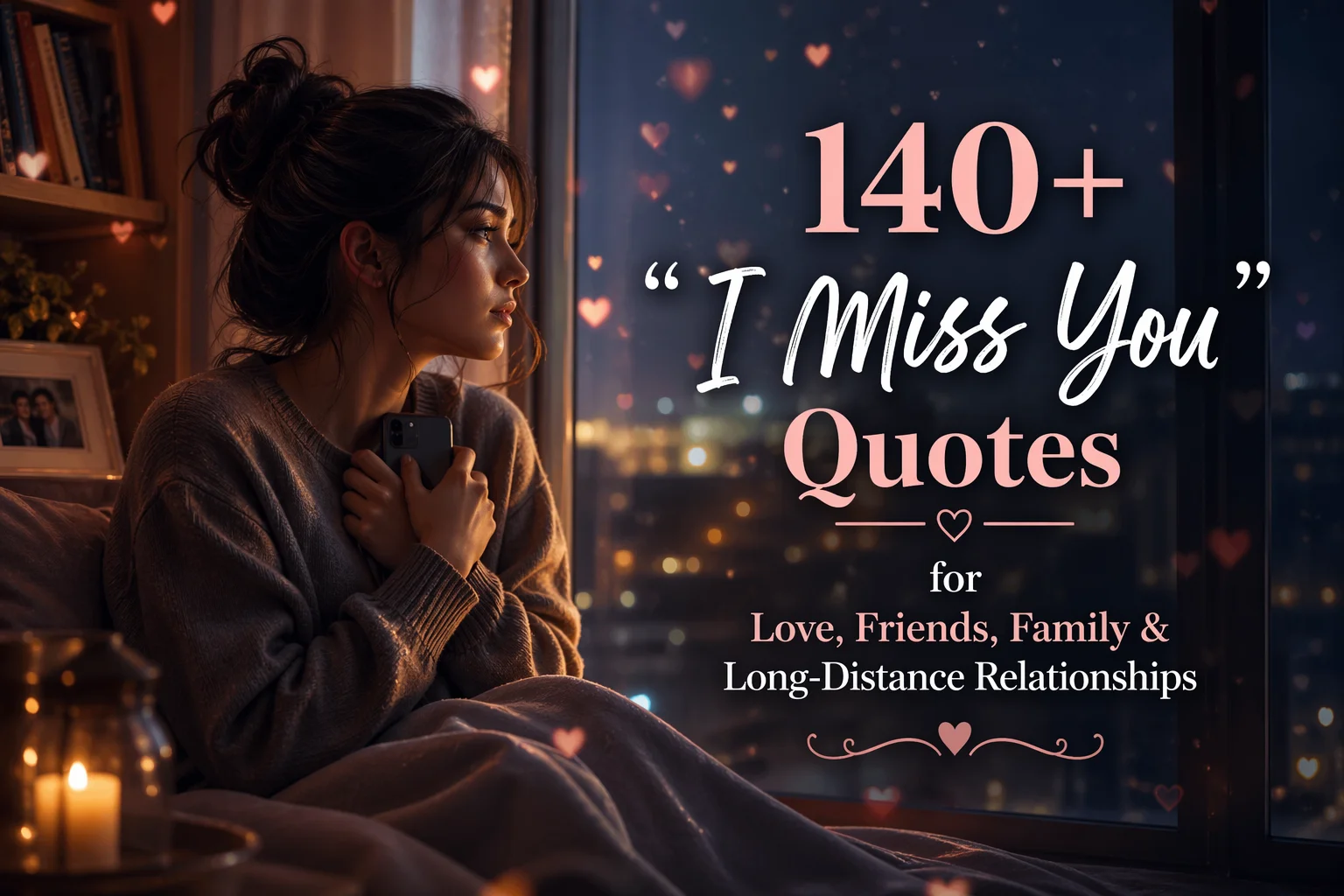 140+ "I Miss You" Quotes for Love, Family, Friends & Long-Distance Relationships