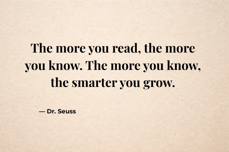 Inspirational Quotes About Reading & Learning in Classroom
