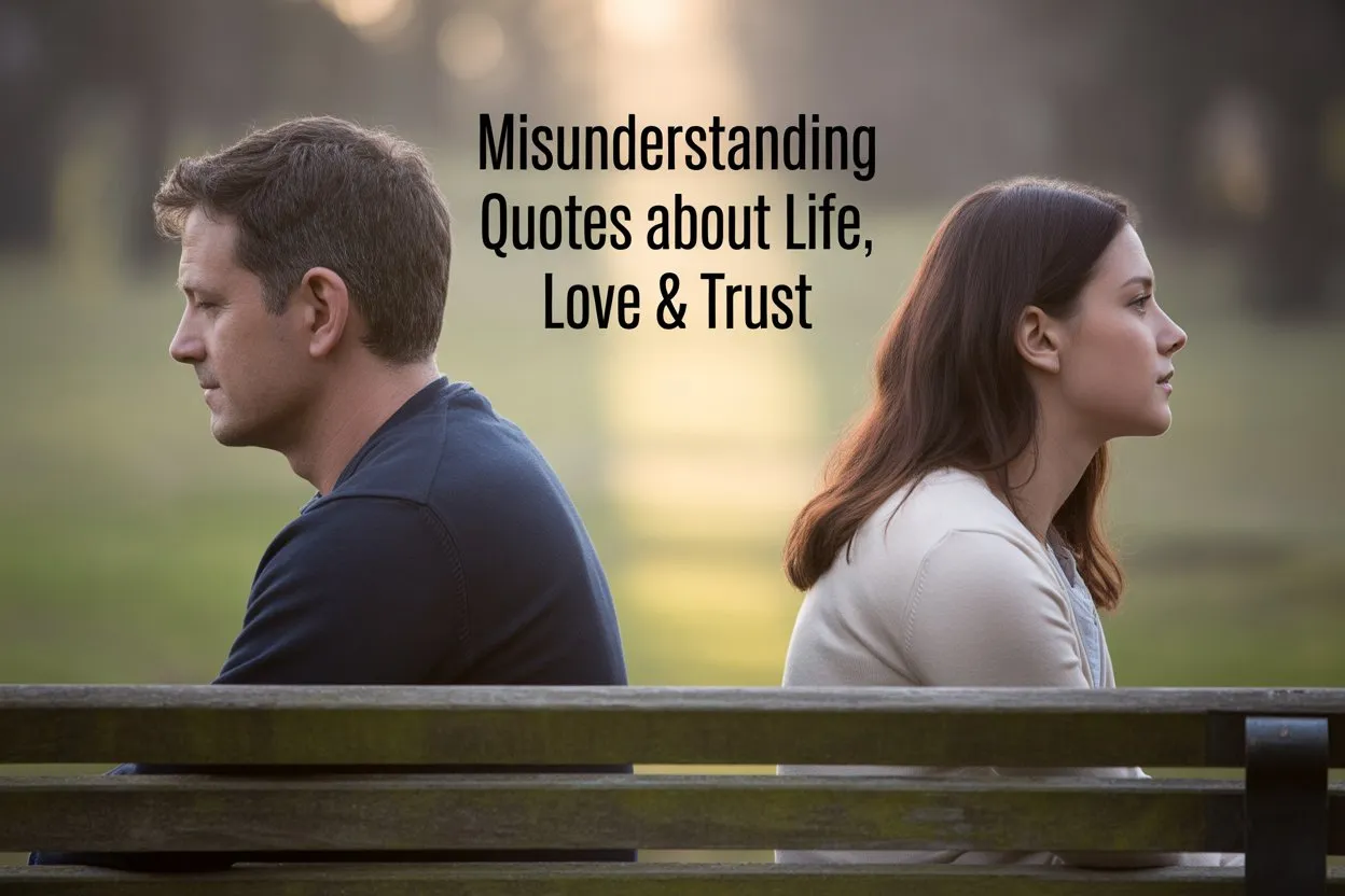 150+ Misunderstanding Quotes About Life, Love, Trust & Relationships