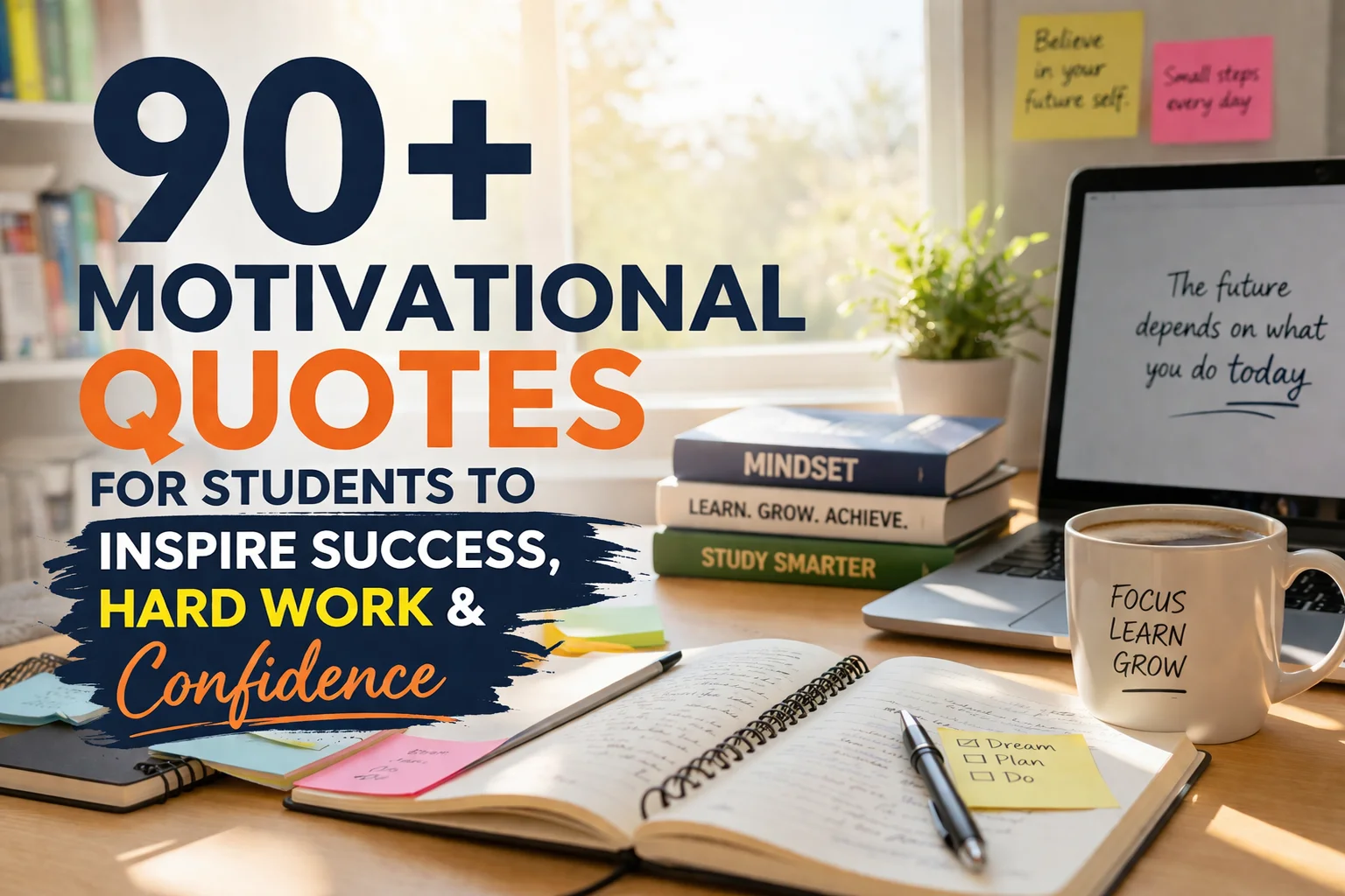 90+ Motivational Quotes for Students to Inspire Success, Hard Work, and Confidence