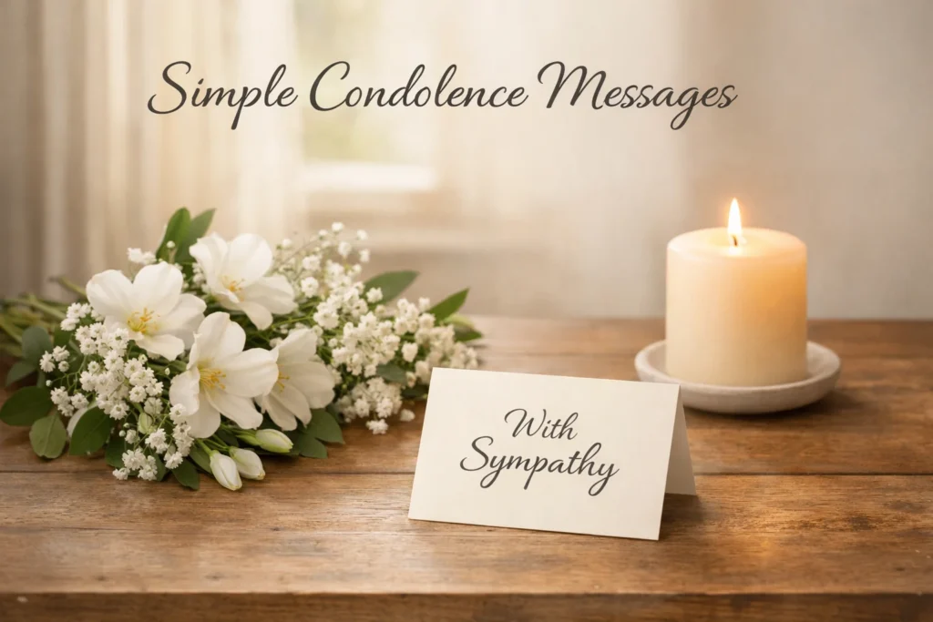 Simple Condolence Messages