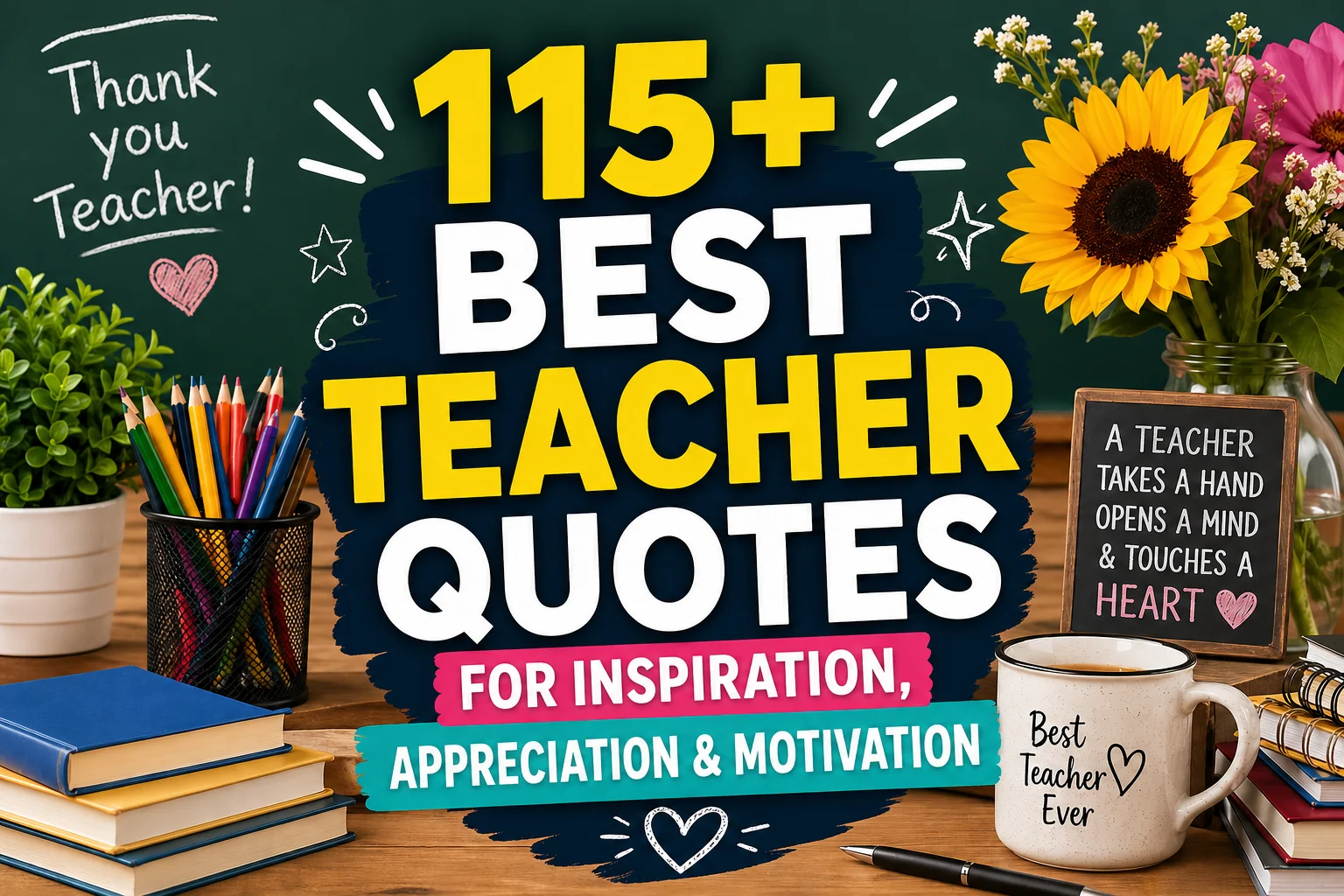 115+ Best Teacher Quotes for Inspiration, Appreciation & Motivation