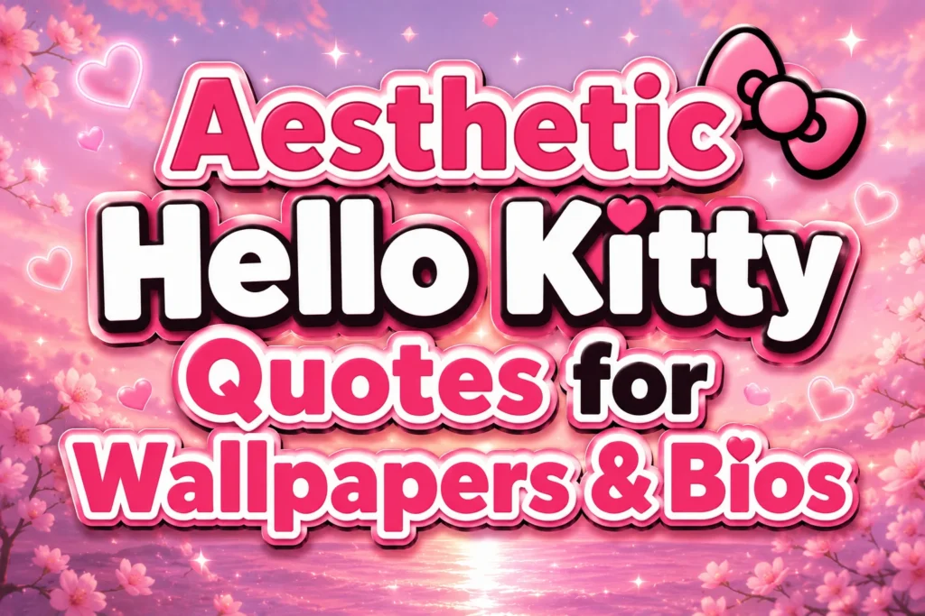 Aesthetic Hello Kitty Quotes for Wallpapers & Bios