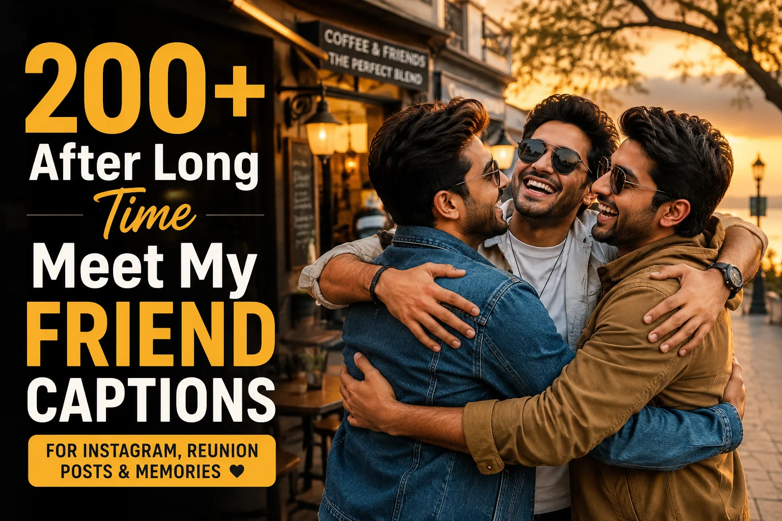 200+ After Long Time Meet My Friend Captions for Instagram & Reunion Posts