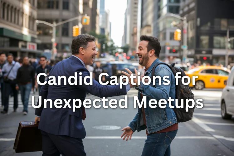 Candid Captions for Unexpected Meetups