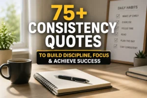 75+ Consistency Quotes to Build Discipline, Focus & Achieve Success
