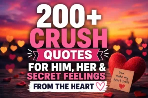 200+ Crush Quotes for Him, Her & Secret Feelings Straight From the Heart