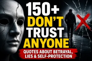 150+ Don't Trust Anyone Quotes About Betrayal, Lies & Self-Protection