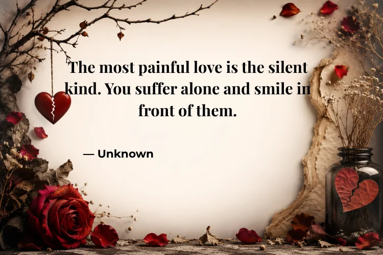 Emotional One-Sided Love Quotes About Silent Feelings