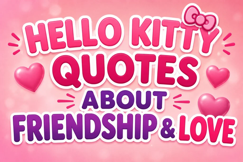 Hello Kitty Quotes About Friendship & Love