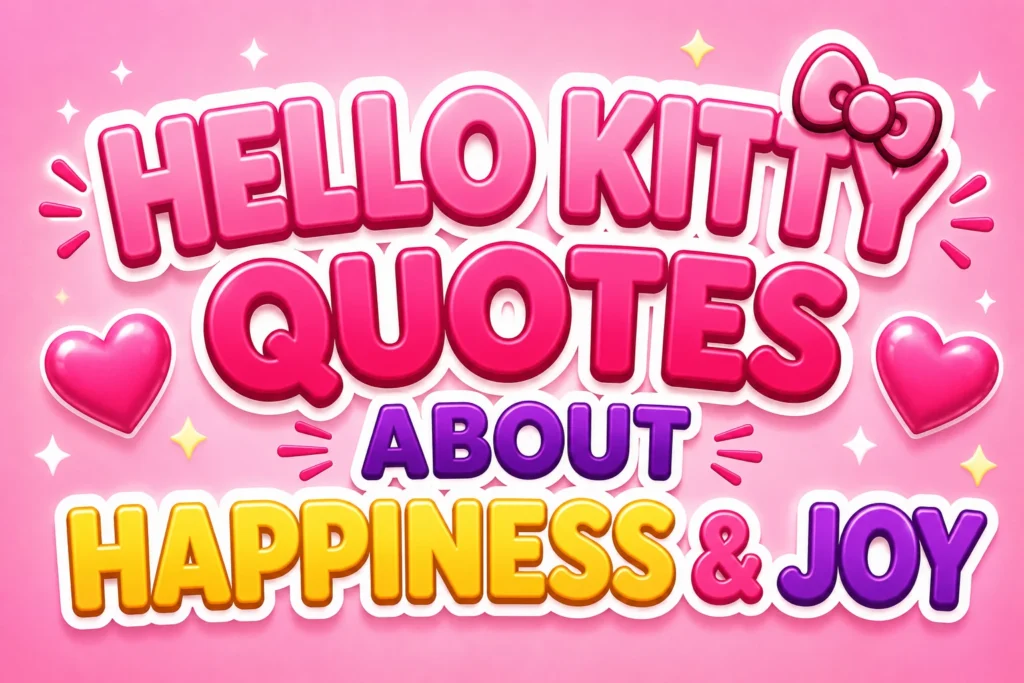 Hello Kitty Quotes About Happiness & Joy