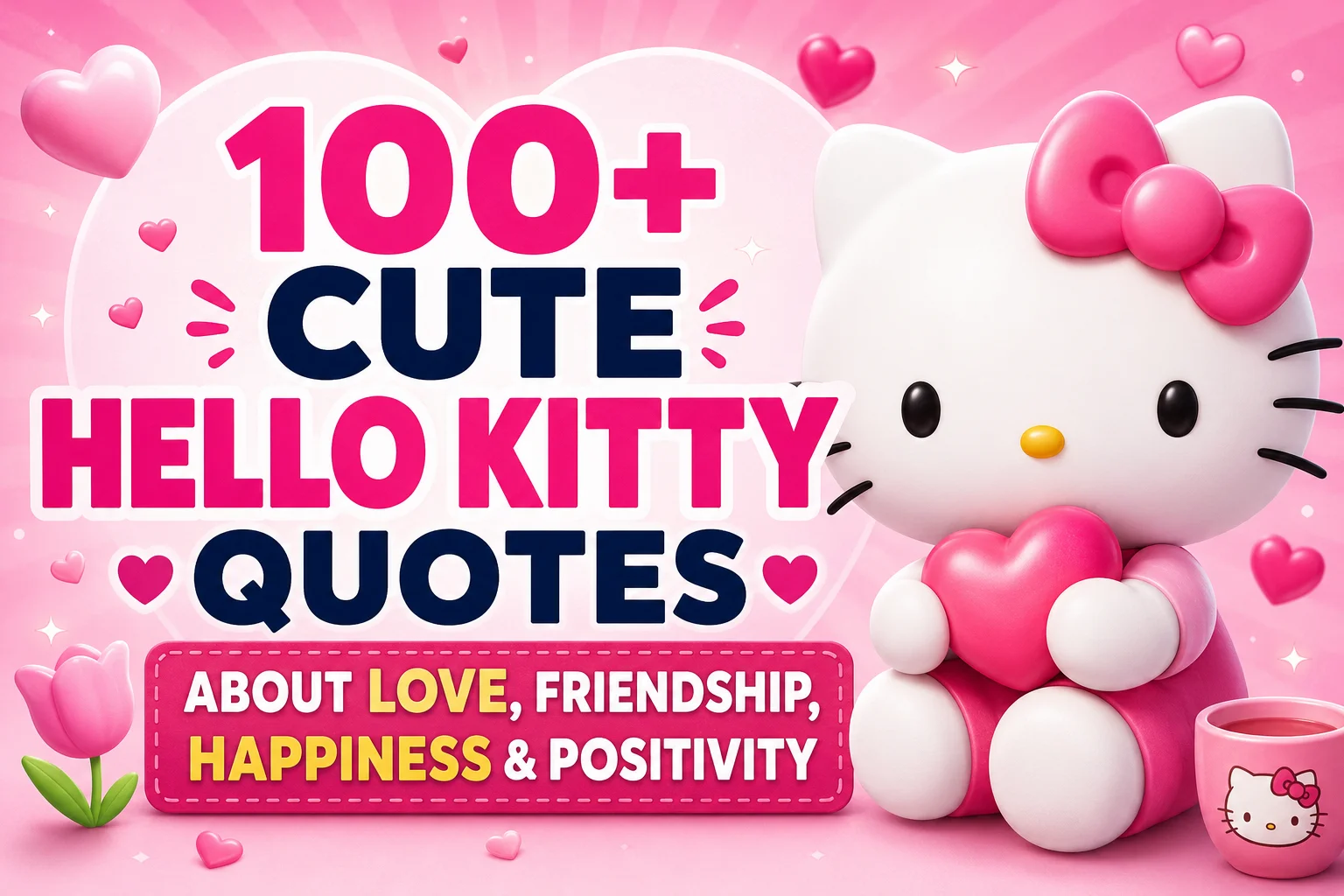 100+ Cute Hello Kitty Quotes About Love, Friendship, Happiness & Positivity