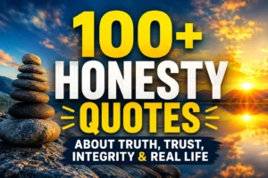 100+ Honesty Quotes About Truth, Trust, Integrity & Real Life