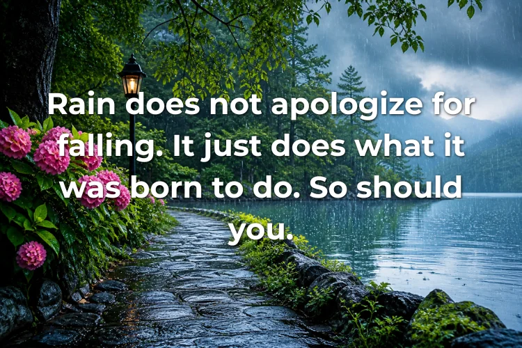 Inspirational Rain Quotes for Tough Times