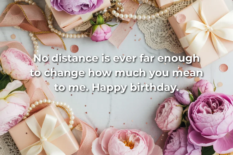 Long-Distance Birthday Wishes for Sister