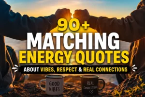90+ Matching Energy Quotes About Vibes, Respect & Real Connections