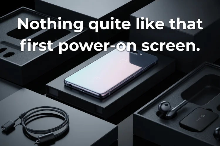 New Phone Unboxing Captions