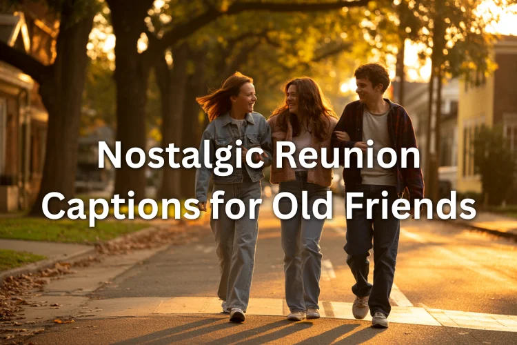 Nostalgic Reunion Captions for Old Friends