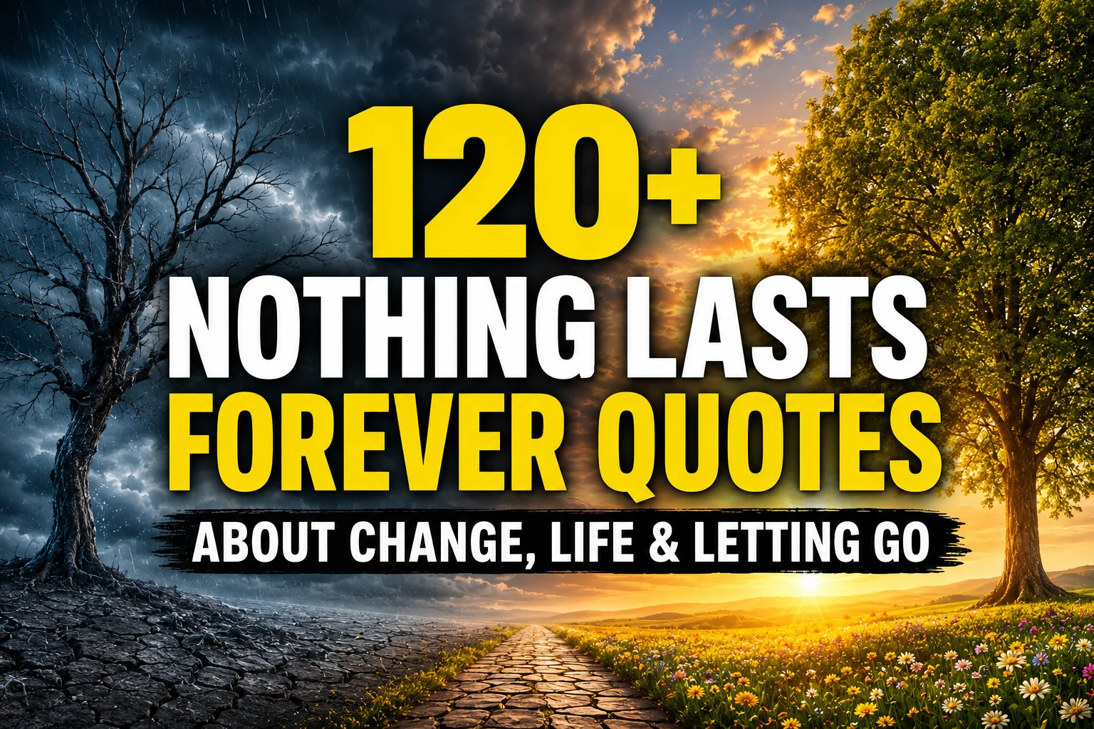 120+ Nothing Lasts Forever Quotes About Change, Life & Letting Go